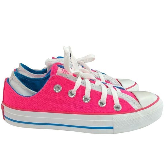 Unisex Converse All Star Chuck Taylor Double Upper Low Top sz 3M/5W - Picture 5 of 10